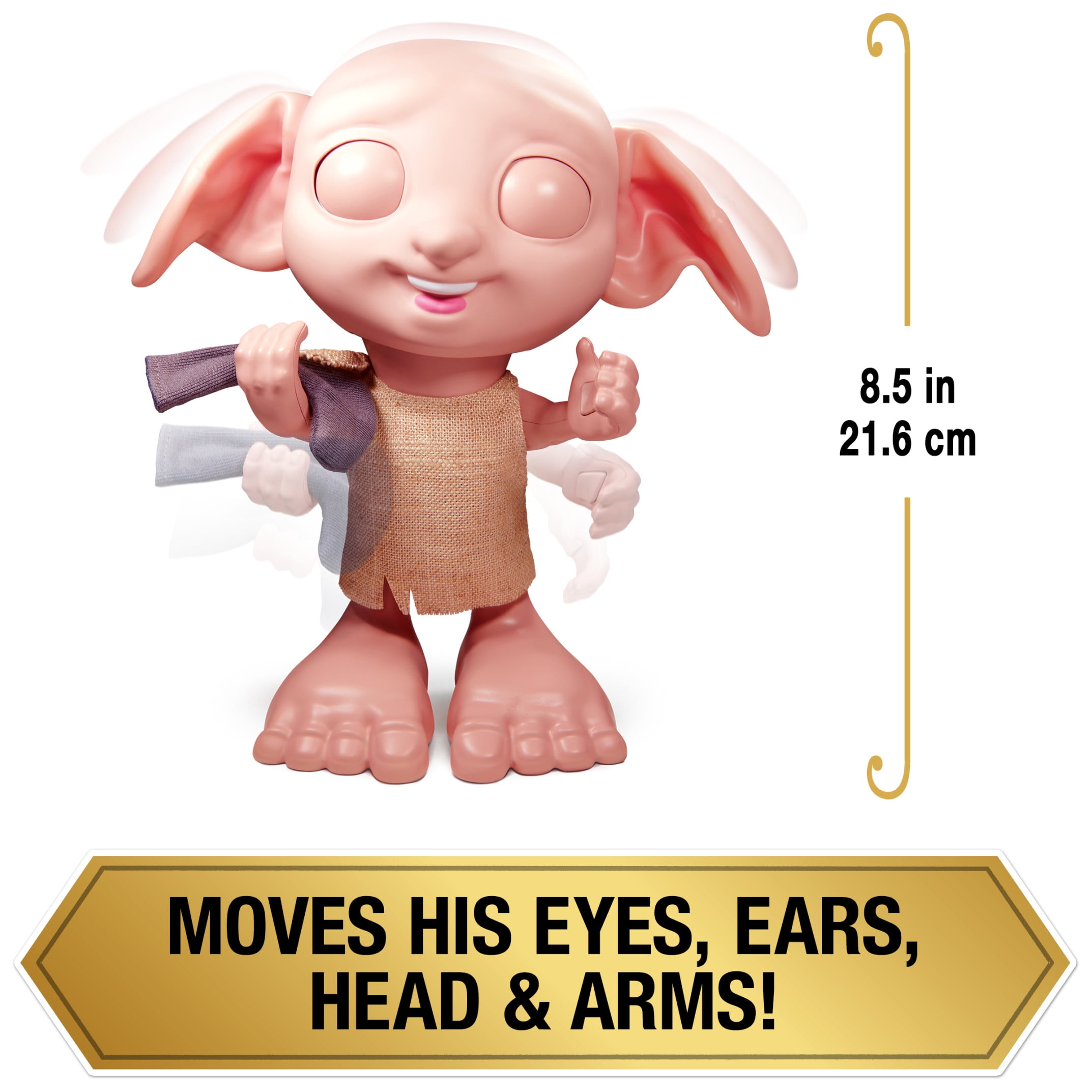Wizarding World Harry Potter, Interactive 8.5-inch Dobby Elf Doll with Sock