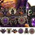 thumbnail image 4 of 6 Pcs DIY Halloween Pearl Diamond Art Painting Fridge Magnet,Pearl Art Magnetic Sticker Craft Kit for Adults & Beginners, Refrigerator Whiteboard Kitchen Home Decor & Spooky Gift,D, 4 of 8
