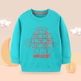 thumbnail image 2 of Wonitaaizi Toddler Girl Sweatshirt Clothes Long Sleeve Crewneck Clothing Top (5-6 Years,Mint Green), 2 of 7