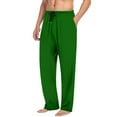thumbnail image 5 of Mens Solid Color Pajama Pants, Lightweight Lounge Pj Bottoms for Men Soft Sleep Pants with Pockets & Drawstring, 5 of 6