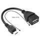 thumbnail image 2 of Cable Adaptador OTG Android ASHATA Negro Interfaz Micro USB a USB Hembra, 2 of 8