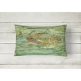 thumbnail image 2 of Carolines Treasures 8960PW1216 Abstract Red Fish Canvas Fabric Decorative Pillow, 12H x16W, multicolor, 2 of 3