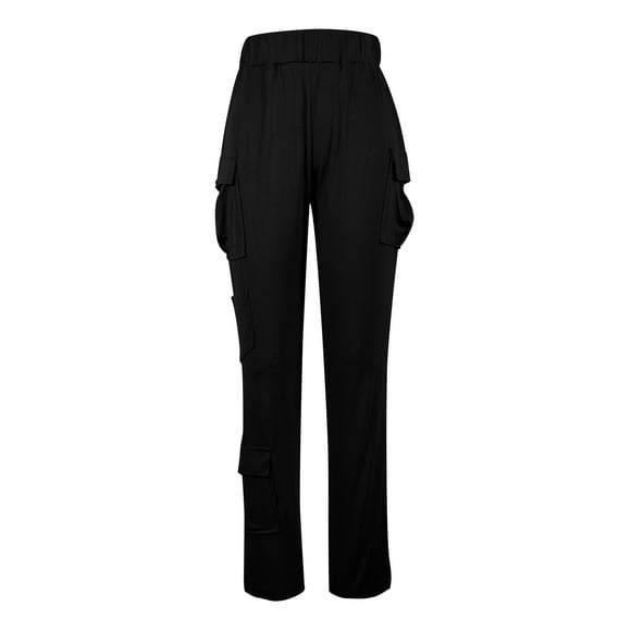 Leggings Cargo Taille Haute pour Femmes avec 4 Poches Entraînement de Contrôle du Ventre Jogging Pantalons de Gymnastique Collants Pantalons de Yoga