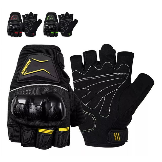 Guantes Protectores De Motocicleta Medio Dedo Moto De Kusek