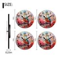 thumbnail image 2 of Battery Operated Analog Wall Clocks Non-Ticking Silent Modern Clock Decorative for Home,Office-Colorful Bird Sitting On Branch With Vibrant Flowers(16inch), 2 of 4