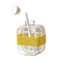 thumbnail image 2 of Fabricante Hielo Cubitos Bandeja 2 en 1 Con Paja (500 Ml) Blanco, 2 of 9