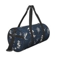 thumbnail image 3 of Fotbe Vintage Marine Pattern Foldable Sports Gym Bag with Wet Dry Pocket, Ultralight Travel Bag, Large Capacity Duffel Bag, Splash Proof Carry on Bag, Overnight Bag, Weekender Bag, 3 of 8