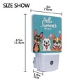 thumbnail image 4 of Hello Summer Cute Dog Night Light 2 Pack LED Nightlight Plug into Wall Dusk to Dawn Sensor Soft White, 4 of 7