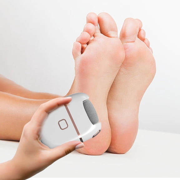 Gecau New Rechargeable Foot Callus R 2025 Upgrade Portable Best of Both Worlds ol Foot Callus R Set White 5.6x4.6 Inch Home Essentials