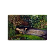DECORARTS - Ophelia by John Everett Millai. Oil Painting Reproduction, Giclee Print on Canvas. Ready to Hang Wall Art for Home, Bedroom, Office Decor. 18x12"