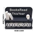 thumbnail image 3 of Sulaicai Books Read This Year Tracker, 3D Book Tracker for Recording Number of Book Read, Decorative Reading Progress Sign for Home Library, Office Desk & Book Lover Gifts (Black), 3 of 6
