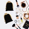 thumbnail image 5 of unbranded 20Ud Bolsas Pequeñas De Negro Con Cordón Para Dulces Y Joyería, 5 of 5