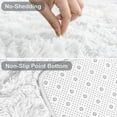 thumbnail image 3 of Cshidworld Ultra Soft Rug for Living Room, 4X6 Fluffy Area Rug for Bedroom, Modern Shaggy Carpets Fuzzy Rug for Teens Dorm Bedside Home Decor Aesthetic, Heavy Duty Non Slip, White, 3 of 7