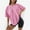 Pink, variant on Long Sleeve Work Blouse Misses Long Sleeve Tees Short Shirt Teen Girl Fashion Blouses Long Sleeved Thermal Shirts Women Lace Women's Tops Long Short Sleeve Shirts for Women Ladies Tall Shirts Striped