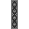 thumbnail image 7 of 2X10ft Hallway Runner Rug, Persian Blooms Washable Non-Skid Area Rug, Farmhouse Entryway Runner Area Rug for Living Room,Bedroom, Kitchen, Laundry Room,Home Office-Black, 7 of 7