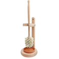 thumbnail image 1 of Wood Toilet Brush and Holder Set, Wood Toilet Bowl Cleaner Brush for Bathroom, Toilet Scrubber with Stand, 1 of 5