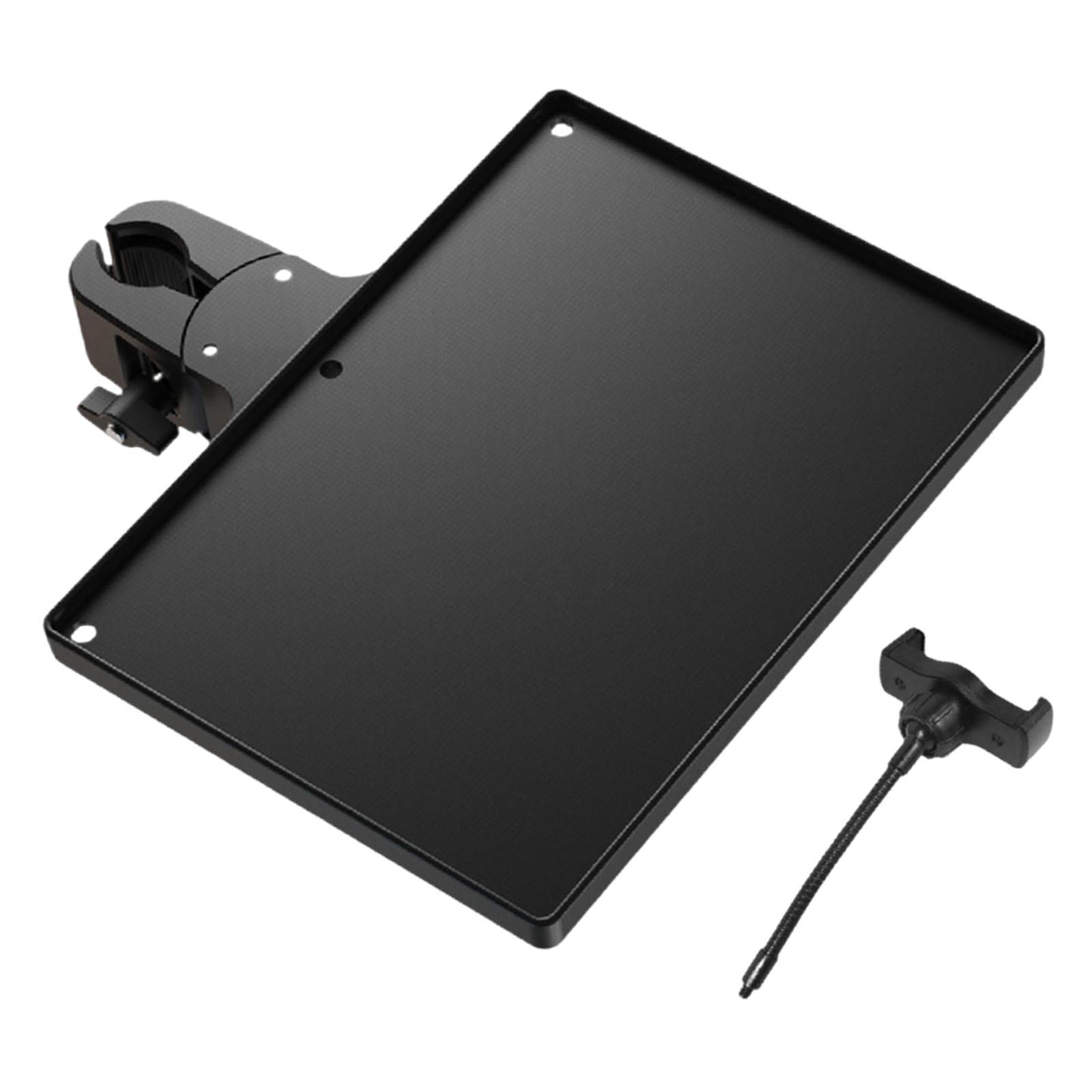 1 Universal Microphone Stand Tray Height Adjustable Plastic Shelf for Live Broadcast and Performance
