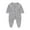 Grey, variant on Ticikt Baby Footed Pajamas with Mitten Unisex Cotton Snap-up Romper Jumpsuit Sleep and Play 0-9 Months Footies,Color:Light Pink,Size:0-3 Months