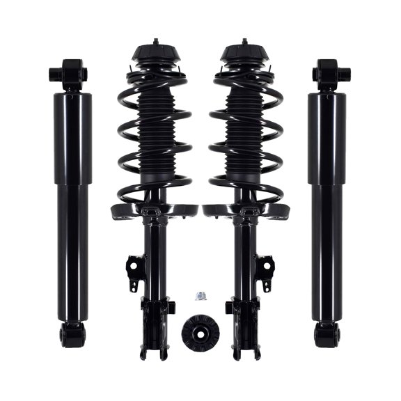Set 4 Front Quick Complete Strut-Coil Spring-Rear Shock For 2010-2012 KIA Soul Monotube Performance Upgrade
