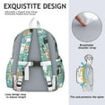 thumbnail image 5 of Chihuahua and Flower Florals Backpack for School,Cute School Bag,Schoolbag with Adjustable Shoulder Straps & Padded Back,13.4"x11"x4.7", 5 of 6