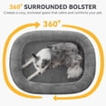 thumbnail image 4 of Orthopedic Dog Beds Large Sized Dog XL Egg-Crate Memory Foam Pet Couch Bed with Bolster Sides Waterproof Lining Removable Washable Cover and Non-Slip Bottom Grey, 4 of 7
