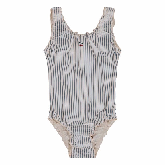 Kiijoy Girls Striped One Piece Swimsuit UPF50 Stretch Beach Bathing Suit Swimwear
