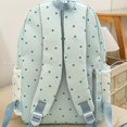 thumbnail image 5 of Weebloom Polka Dot School Backpack For Kids Teen Girls Cute Style Lace Trim Lightweight Casual Daypack Large Bookbag Middle High School College Blue, 5 of 6
