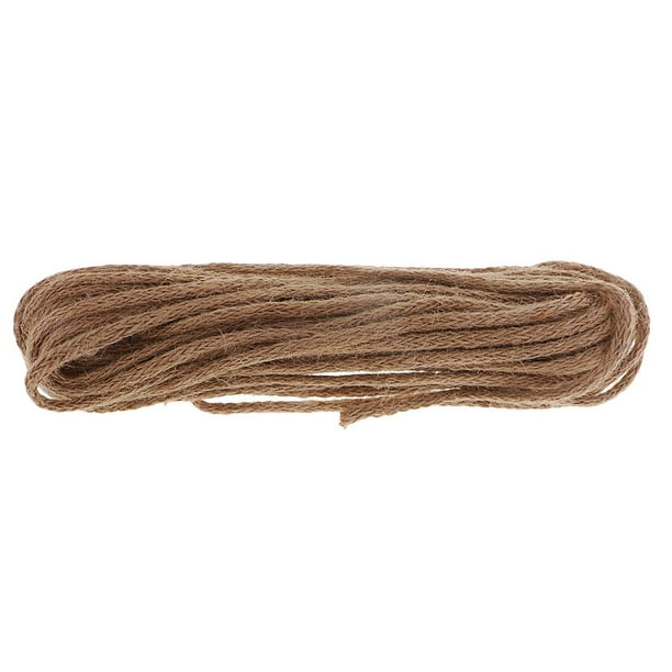 10 Meters 6mm Thick Natural Arts Crafts Jute Rope Durable Packing String  for Gardening Applications Rustic Wedding ration Home Ornaments 
