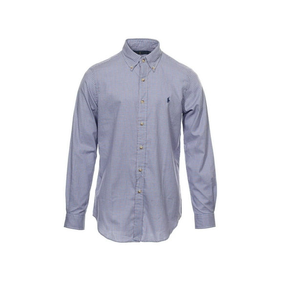 Ralph Lauren Blue Plaid Button Down Shirt Sport , Size Small
