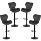 thumbnail image 1 of Juego de 4 Taburete de Bar, Taburete de cocina Giratorio en 360° con Respaldo Terciopelo - Negro esquí esquí Gafas de esquí, 1 of 5