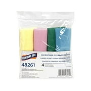 Genuine Joe Solutions Microfiber Cleaning Cloths, Assorted, 4 Count, 4 Pack