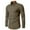 Army Green, variant on Royisotas Mens Big and Tall Shirts Button up Shirt Long Sleeve Patchwork Fashion Tops for Men