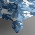 thumbnail image 3 of Blue Camouflage Bigfoot Pattern Rectangle Tablecloth 60"x84",Waterproof Polyester Rectangle Table Cloth, Wipeable Spillproof Polyester Tablecloth for Dining, Camping, Indoor and Outdoor, 3 of 5