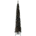 thumbnail image 1 of Open Box Home Heritage 7 Ft Pencil Artificial Tree with LED Lights, Black, 1 of 11