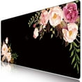thumbnail image 1 of Extended Gaming Mouse Pad (35.4x15.7 in), Large Non-Slip Rubber Base Mousepad with Stitched Edges, Waterproof Keyboard Mouse Mat Desk Pad for Work, Game, Office, Home -Flower, 1 of 5