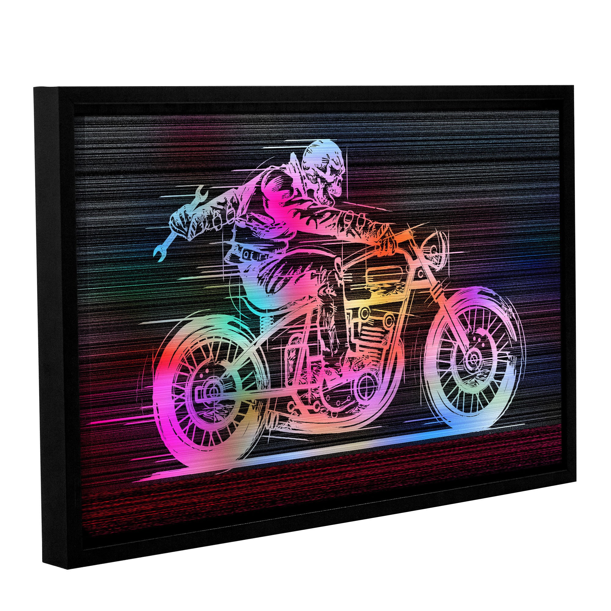 ArtWall Greg Simanson "Moto IV" Gallery-Wrapped Floater-Framed Canvas