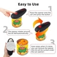 thumbnail image 5 of Can Opener,Handheld One-Touch Automatic Can Opener,Handsfree Automatic Can Opener Electric With Smooth Edge,Kitchen Gadgets For For Seniors With Arthritis, 5 of 7