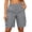 Grey, variant on Women Lightweight Breathable Cargo Shorts Multiple Pockets Relaxed Fit Plus Size Mid Thigh Casual Summer Bottoms(White,XL)