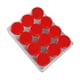 thumbnail image 2 of Caja pequeña para medicamentos, 12 compartimentos, transparente, con espiral, redonda, organizador de medicamentos para joyería, botones rojos, 2 of 14