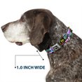 thumbnail image 6 of Buckle-Down Pet Collar, Dog Collar Metal Seatbelt Buckle, Cali Bear Cali Graffiti Pot Leaves Black Multi Color, 13 to 17 Inches 1.5 Inch Wide, 6 of 8