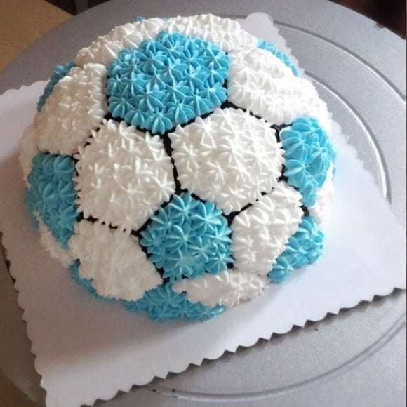 Moule à Gâteau Ballon de Soccer / Moule à Pâtisserie en Forme de Soccer pour Fêtes d'Anniversaire à Thème Sportif / Moule à Gâteau en Métal Demi-Sphère pour Gâteaux, Gelée et Plats Salés / Fournitures de Pâtisserie pour Cuisine Maison