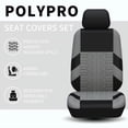 thumbnail image 3 of 9pcs Car Seat Covers Full Set Front Split Rear Bench For Car Universal Cloth SUV Sedan Van Automotive Interior Covers Blue, 3 of 5