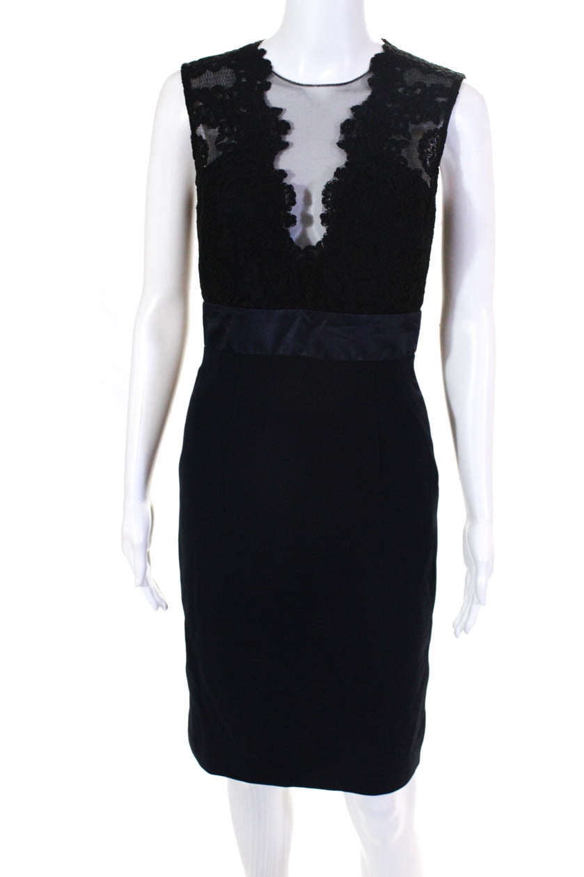 theia deep midnight sheath dress