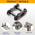 thumbnail image 3 of Yazoeia 6 Pack #520 Roller Chain Connecting Links, Non O-Ring Master Connector Link 520 Series Standard for Agricultural Machine, Motorcycles, Mini Bike Racing CJC912-106837, 3 of 7