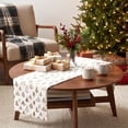 thumbnail image 3 of Merry Christmas Table Runner, Xmas Tree Table Decorations Backdrop for Home Kitchen Indoor Outdoor, Christmas Decorations, 70.86 x 12.99 in, White, 3 of 6
