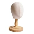 thumbnail image 2 of Toysmith Stand for Kids Mannequin Head Portable with Wood Base Multifunctional Hat Holder Dome Model Head for Household Barbershop 50cm, 2 of 9