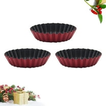 Raindrops 3Pcs Tart Mold for Baking and Cooking Non-Stick Reusable Carbon Steel