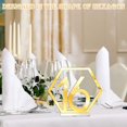 thumbnail image 2 of Wedding Table Numbers, Table Numbers 1-20, Gold Mirror Table Numbers and Acrylic Stands, Table Numbers for Wedding Reception, Centerpiece, Party, Anniversary Gold Gold, 2 of 5