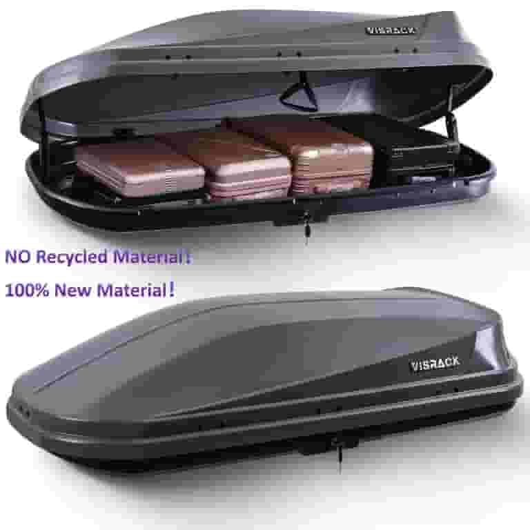 Huisuilinss Heavy Duty Rooftop Cargo Carrier,ABS Lockable Car Roof Rack Cargo Carrier Dual Side Opening Roof Mount Travel Luggage Storage Box 14 Cubi Huisuilinss Heavy Duty Rooftop Cargo Carrier,ABS Lockable Car Roof Rack Cargo Carrier Dual Side Opening Roof Mount Travel Luggage Storage Box 14 Cubi