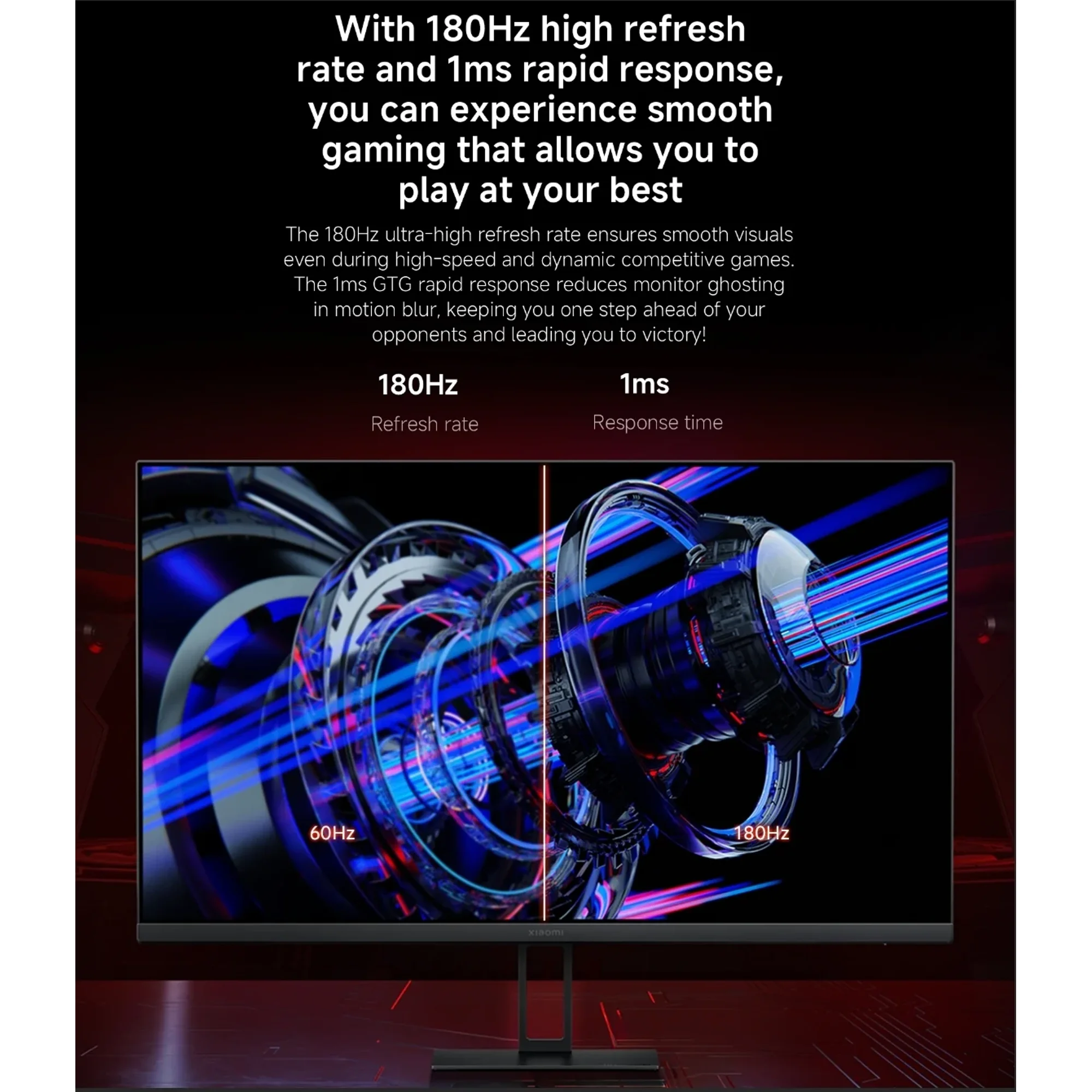 Xiaomi 2K Gaming Monitor G27Qi, QHD 2560×1440, Fast IPS, 180Hz 1ms